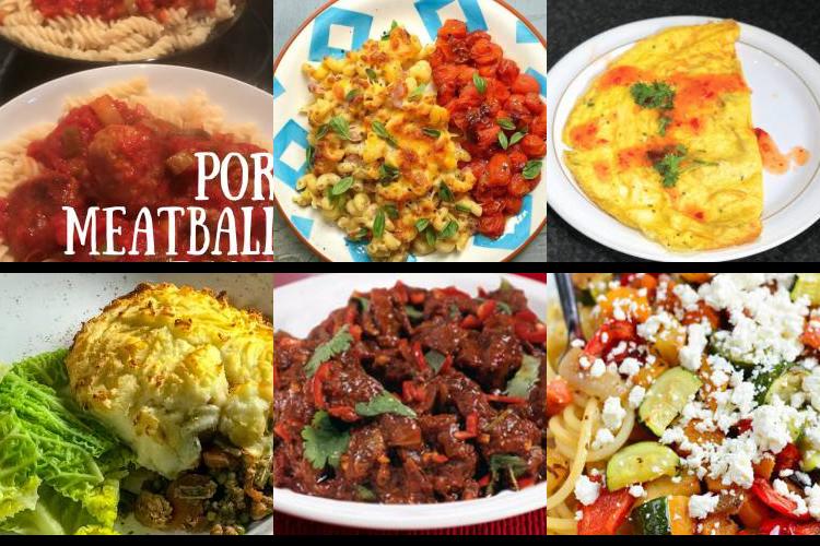 Evening Meal Plan - Week Commencing 25/10/2021