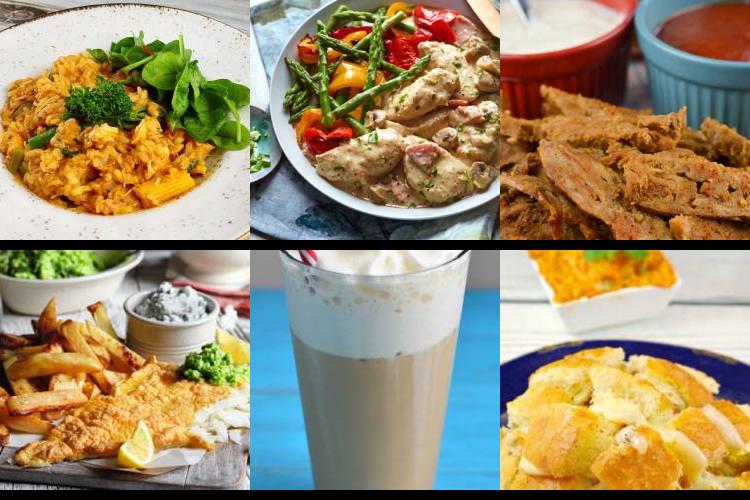 Evening Meal Plan - Week Commencing 25/10/2021