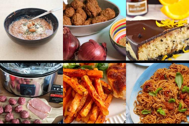 Evening Meal Plan - Week Commencing 18/10/2021