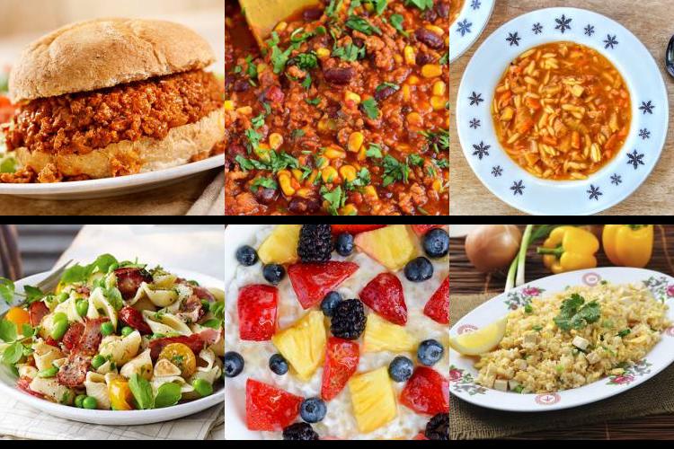 Evening Meal Plan - Week Commencing 17/05/2021