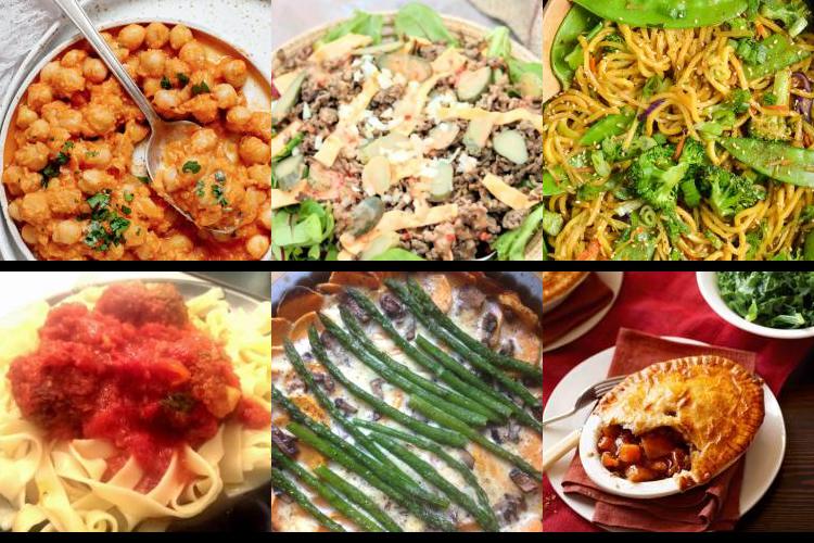 Evening Meal Plan - Week Commencing 26/12/2022