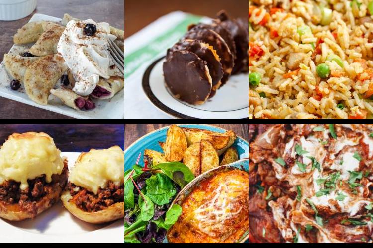 Evening Meal Plan - Week Commencing 30/08/2021