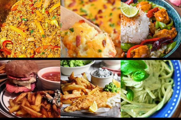 Evening Meal Plan - Week Commencing 15/11/2021