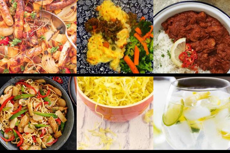 Evening Meal Plan - Week Commencing 27/12/2021