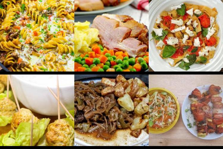 Evening Meal Plan - Week Commencing 21/02/2022