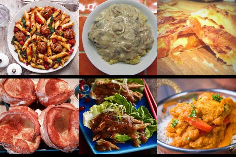 Evening Meal Plan - Week Commencing 18/10/2021