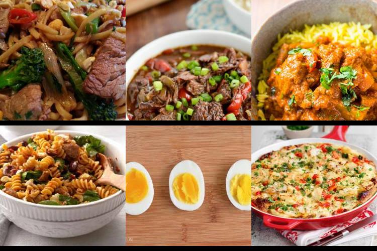 Evening Meal Plan - Week Commencing 27/12/2021