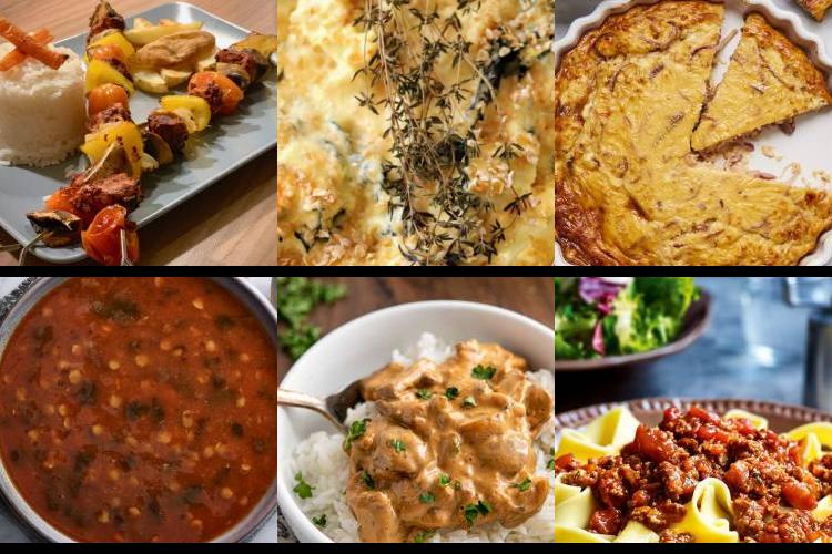 Evening Meal Plan - Week Commencing 04/10/2021