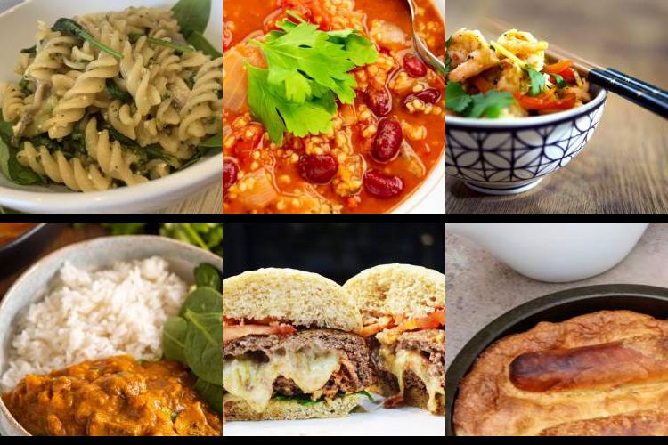 Evening Meal Plan - Week Commencing 21/03/2022