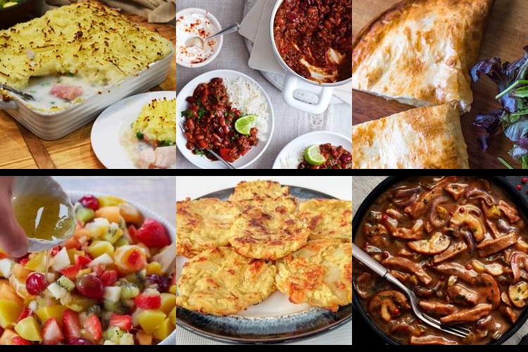 Evening Meal Plan - Week Commencing 19/12/2022