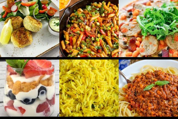 Evening Meal Plan - Week Commencing 24/01/2022
