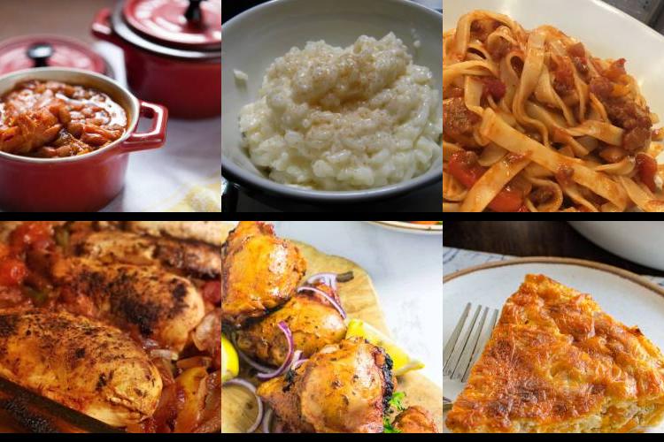 Evening Meal Plan - Week Commencing 19/07/2021