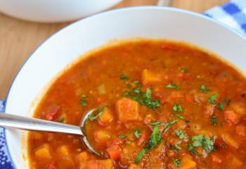 Syn Free Spicy Sweet Potato, Red Pepper And Carrot Soup