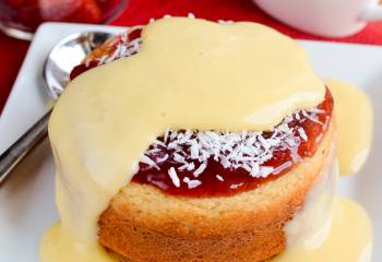 Low Syn Jam And Coconut Sponge Cake