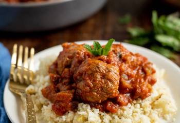 Lamb And Mint Meatballs In A Sweet And Spicy Sauce