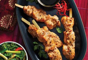Soy, Garlic And Ginger Chicken Skewers