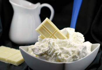 2 Ingredient White Chocolate Whipped Cream Frosting (Ganache)