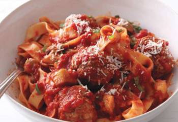 Meatballs With Taggiatelli