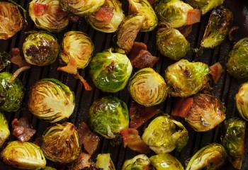 Syn Free Oven Roasted Brussel Sprouts With Bacon | Slimming World Recipe