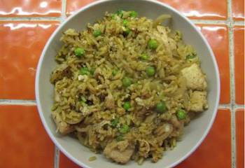 Egg Fry Rice With Chicken