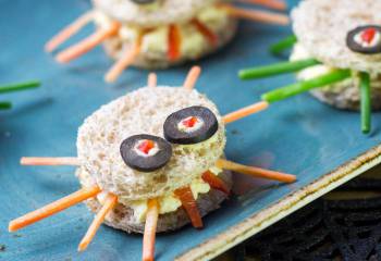 Low Syn Scary Spider Sandwiches | Slimming World