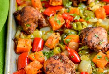 Syn Free Moroccan Chicken With Roasted Sweet Potato Traybake | Slimming World