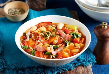 Rustic Minestrone With Bacon