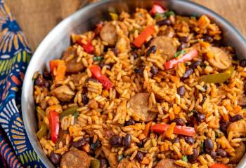 One Pot Cuban Style Rice (With Chicken And Sausage)