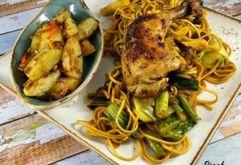 Sticky Chilli Chicken With Noodles