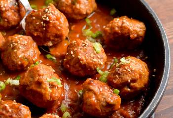 Low Syn Pork Meatballs With Spicy Pineapple Sauce