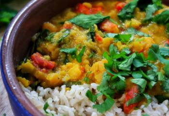 Slow-Cooker Sweet Potato, Lentil And Coconut Curry