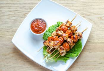 Syn Free Chicken Tikka Skewers With Tomato Salsa | Slimming World Recipe