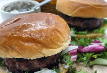 Healthy Minted Lamb Burgers | Slimming Friendly