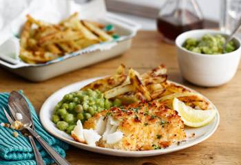Fish, Slimming World Chips And Peas