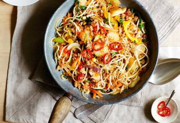 Chinese Pork And Noodle Stir-Fry