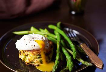 Bubble And Squeak Cakes With Poached Eggs
